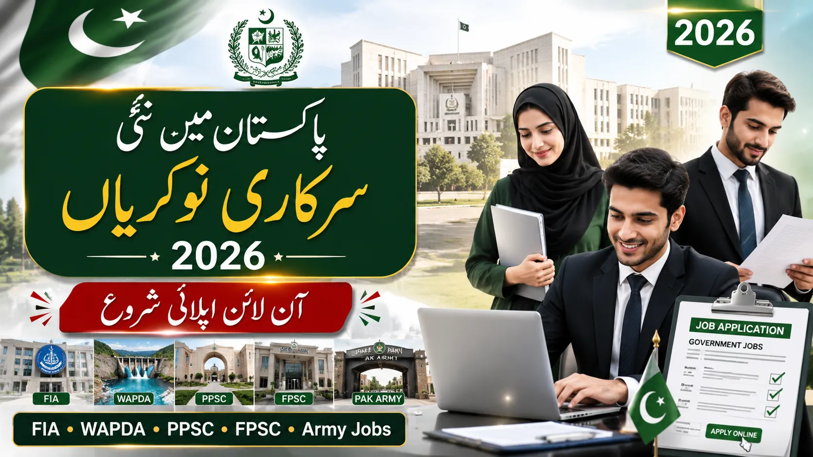 Govt Jobs in Pakistan 2026 Online Apply – Latest Federal & Punjab Government Vacancies
